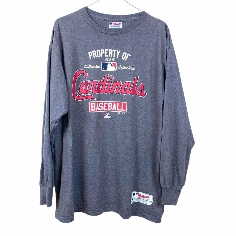 Majestic MLB “Cardinals” Long Sleeve Shirt